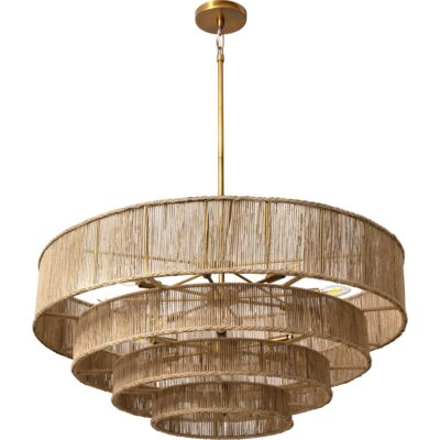 Lumina Chandelier - Natural Jute