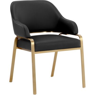 Malachi Dining Armchair - Cantina Black
