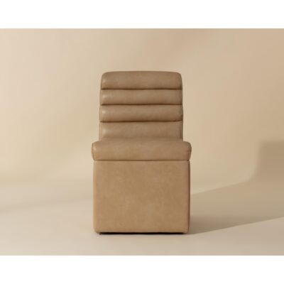 Alternative view of Norm Wheeled Dining Chair - Copley Latte