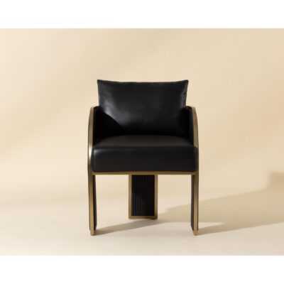 Alternative view of Baz Dining Armchair - Napa Black