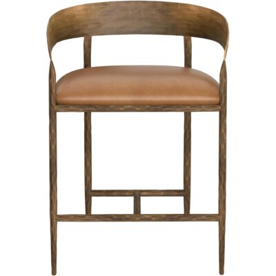 Alternative view of Zanatta Counter Stool - Tan Leather