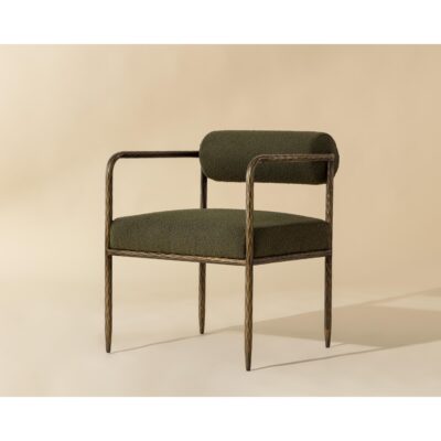 Ajani Dining Armchair - Copenhagen Olive