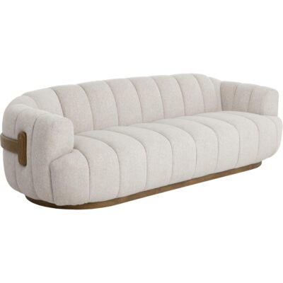 Tadeo Sofa - Warm Brown - Dove Cream