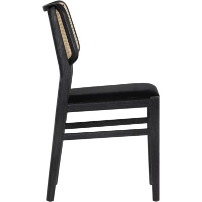 Alternative view of Annex Dining Chair - Abbington Black / Natural