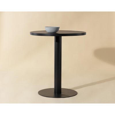 Alternative view of Merano Bar Table - Round - Black