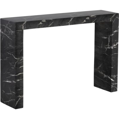 Alternative view of Axle Console Table - Marble Look - Black