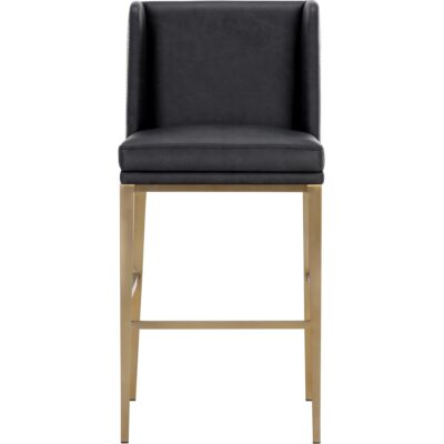 Alternative view of Joplin Barstool - Cantina Black / Vera White Pepper