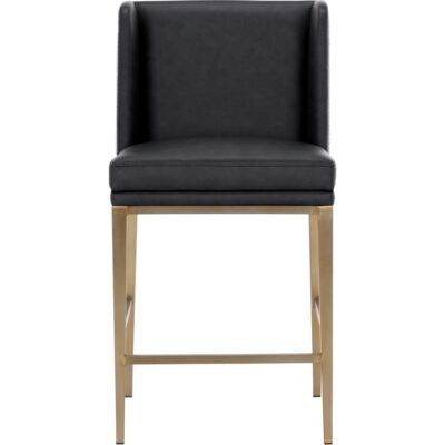 Alternative view of Joplin Counter Stool - Cantina Black / Vera White Pepper