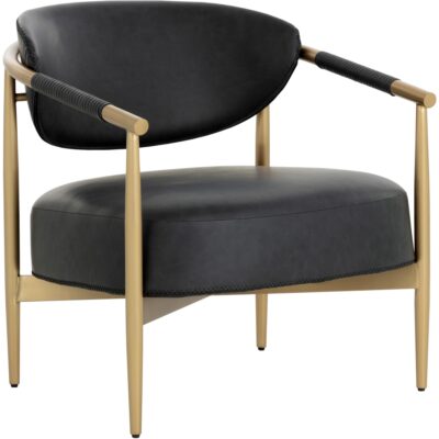 Heloise Lounge Chair - Bravo Black