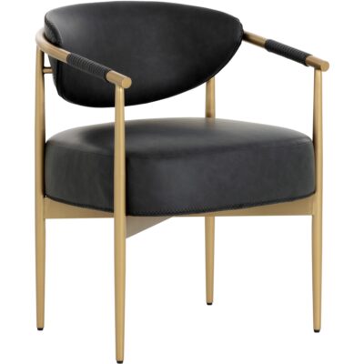Heloise Dining Armchair - Bravo Black