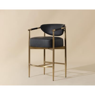 Heloise Counter Stool - Bravo Black