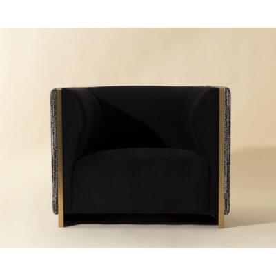 Alternative view of Larron Armchair - Abbington Black / Hobbes Night