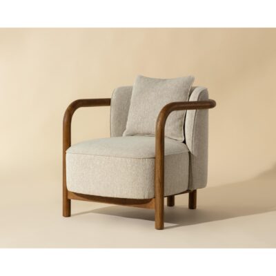 Beatrice Lounge Chair - Dove Cream