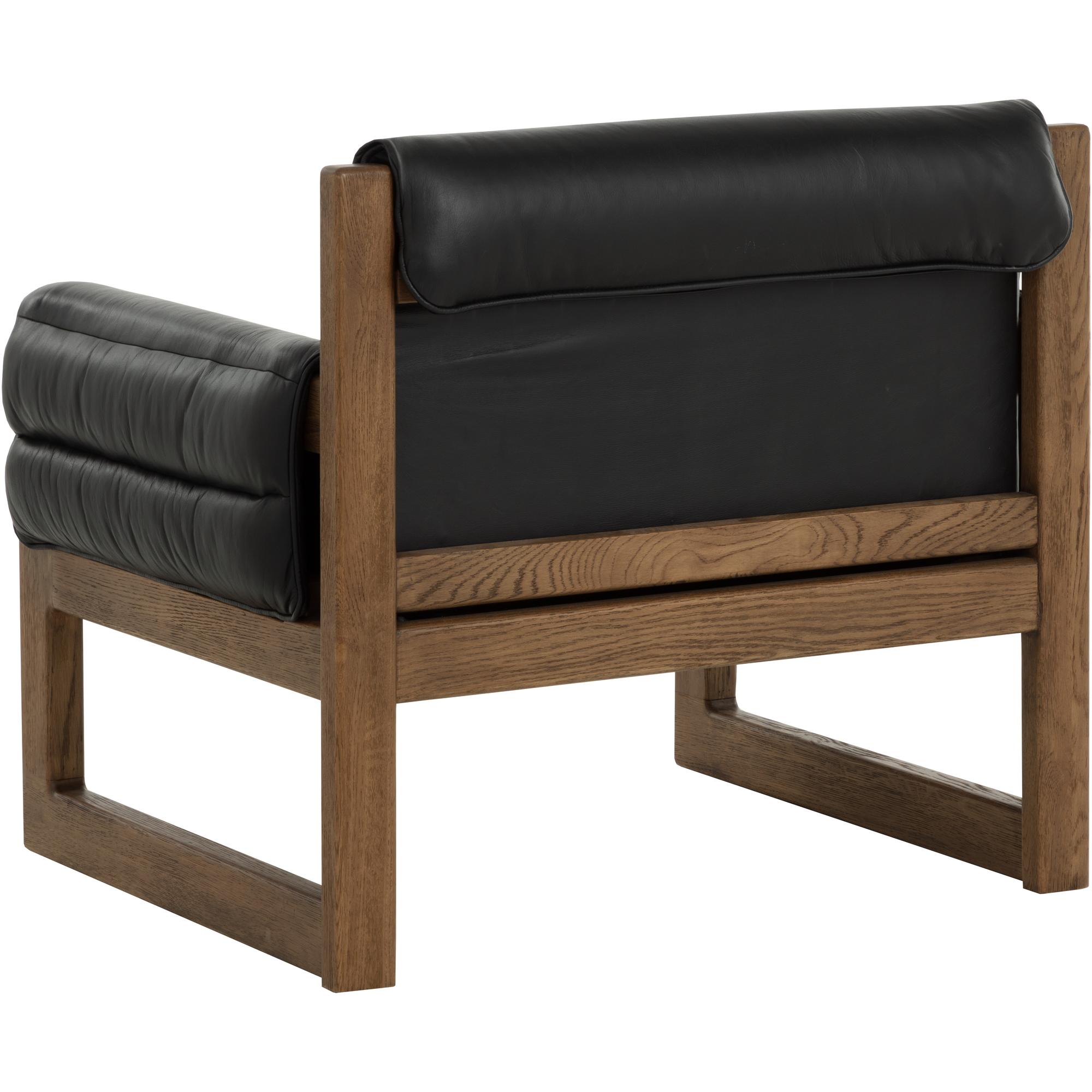 Ferguson Lounge Chair - Vintage Black Night Leather - Image 7