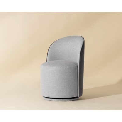 Cavoli Swivel Dining Chair - Belfast Heather Grey / Meg Ash