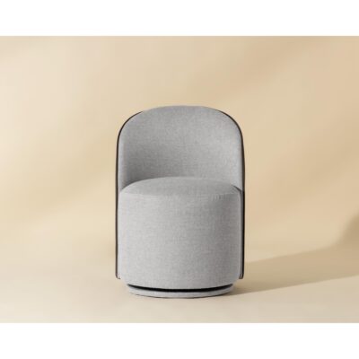 Alternative view of Cavoli Swivel Dining Chair - Belfast Heather Grey / Meg Ash