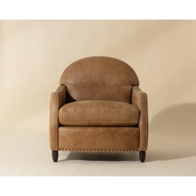 Alternative view of Cynthia Lounge Chair - Camel Leather