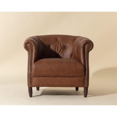 Alternative view of Marjorie Lounge Chair - Cognac Leather