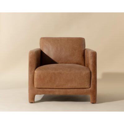 Alternative view of Rodney Lounge Chair - Camel Leather
