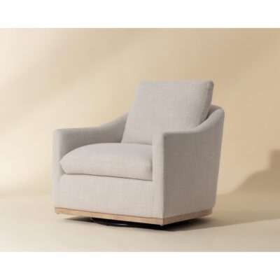Corbin Swivel Lounge Chair - Effie Linen