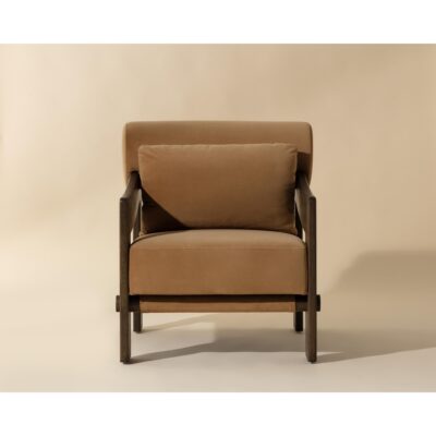 Alternative view of Reizo Lounge Chair - Distressed Brown - Kona Camel