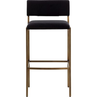 Alternative view of Mori Barstool - Abbington Black