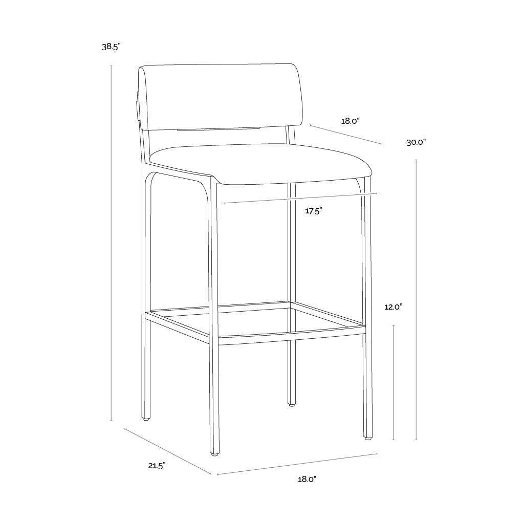 Mori Barstool - Abbington Black - Image 6