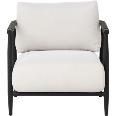 Alternative view of Muros Lounge Chair - Black - Palazzo Cream