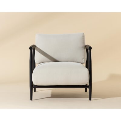Alternative view of Muros Lounge Chair - Black - Palazzo Cream