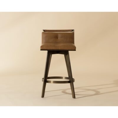 Alternative view of Arizona Swivel Counter Stool - Milliken Cognac