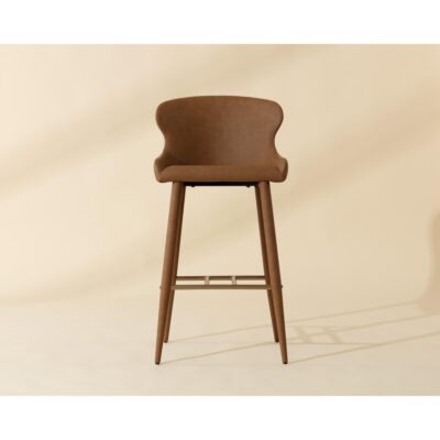 Alternative view of Evora Barstool - Milliken Cognac