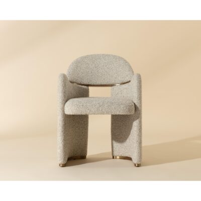 Alternative view of Snowden Dining Armchair - Noah Ecru