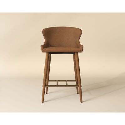 Alternative view of Evora Counter Stool - Milliken Cognac