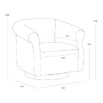Libby Swivel Lounge Chair - Hailey Moon - Image 7