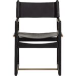 Enver Dining Armchair - Carraway Black Leather - Image 2
