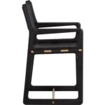 Enver Dining Armchair - Carraway Black Leather - Image 3