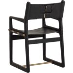 Enver Dining Armchair - Carraway Black Leather - Image 4