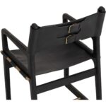 Enver Dining Armchair - Carraway Black Leather - Image 5