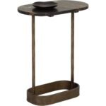 Eden End Table - Bronze Marble