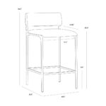 Mori Counter Stool - Abbington Black - Image 6