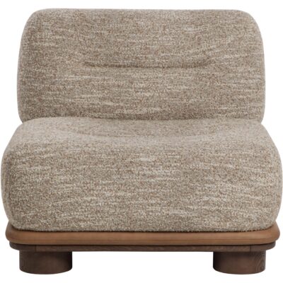 Alternative view of Tomo Lounge Chair - Holden Dusty Greige / Milliken Cognac