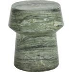 Brie End Table - Marble Look - Sage - Image 2