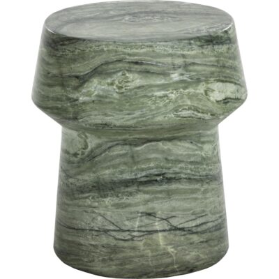 Alternative view of Brie End Table - Marble Look - Sage