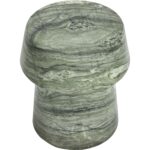 Brie End Table - Marble Look - Sage - Image 3