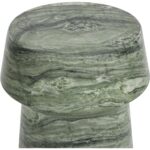 Brie End Table - Marble Look - Sage - Image 4