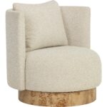 Fortis Swivel Lounge Chair - Santa Cruz Oatmeal