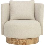 Fortis Swivel Lounge Chair - Santa Cruz Oatmeal - Image 2