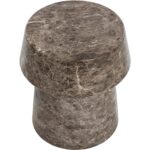 Brie End Table - Marble Look - Dark Emperador - Image 3