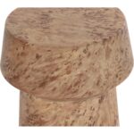 Brie End Table - Burl Look - Image 4