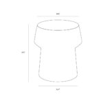 Brie End Table - Burl Look - Image 5